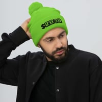 Image 2 of "$2030" green beanie