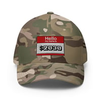 Image 2 of "HELLO" Flex-Fit twill cap