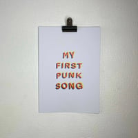 Image 1 of My First Punk Song print