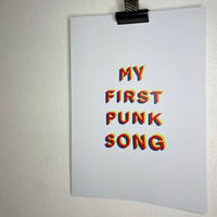 Image 2 of My First Punk Song print