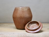 Image 2 of Shino glazed lidded jar