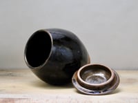 Image 3 of Titanium glazed lidded jar