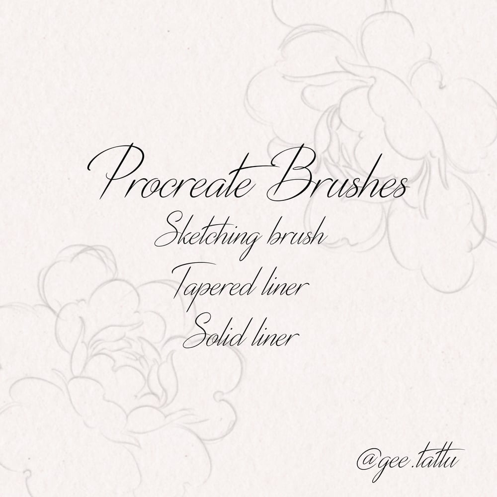 Image of Procreate brush set