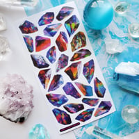 Image 1 of Cosmic Crystals Sticker Sheet