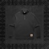 COVE WASHED BLACK HALF ZIP