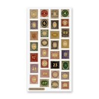 Image 2 of Gilded Stamp Numbers Sticker Sheet