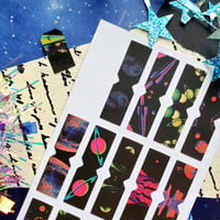 Image 3 of Neon Space Tabs Sticker Sheet