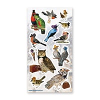 Image 2 of  Victorian Birds Stamps Sticker Sheet