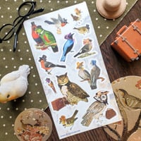 Image 3 of  Victorian Birds Stamps Sticker Sheet