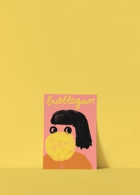 Image 4 of Postkarte - bubblegum, Gelb