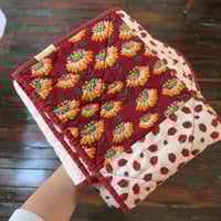 Image 4 of Strawberry Stroller Quilt