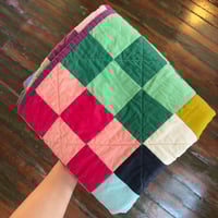 Image 1 of Maroon Stroller Quilt