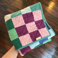 Image 1 of Robin's Egg Stroller Quilt