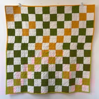 Image 2 of Greeny Big Stroller Quilt