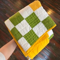 Image 1 of Greeny Big Stroller Quilt