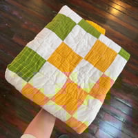 Image 4 of Greeny Big Stroller Quilt