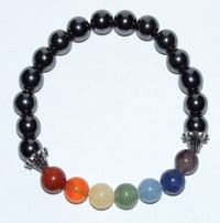 "Scorpius home... The Series!!" Inspired - 8mm Chakra/Hematite Bracelet