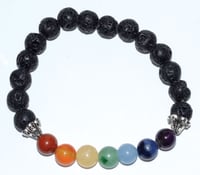 "Scorpius home... The Series!!' Inspired - 8mm Chakra/Lava Bracelet