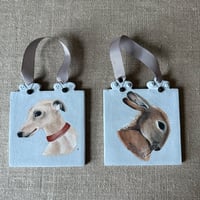 Image 1 of Hare Illustrated Wall Tile 