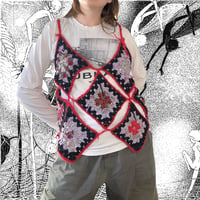 Image 2 of granny square vest