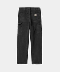 Image 2 of CARHARTT WIP_DOUBLE KNEE PANT (DENIM) :::WASHED BLACK:::