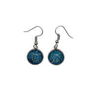 Image 1 of Turquoise moon earrings 