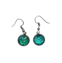 Image 1 of Green earrings 