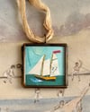 Small sail 27 ~ giclée print in locket