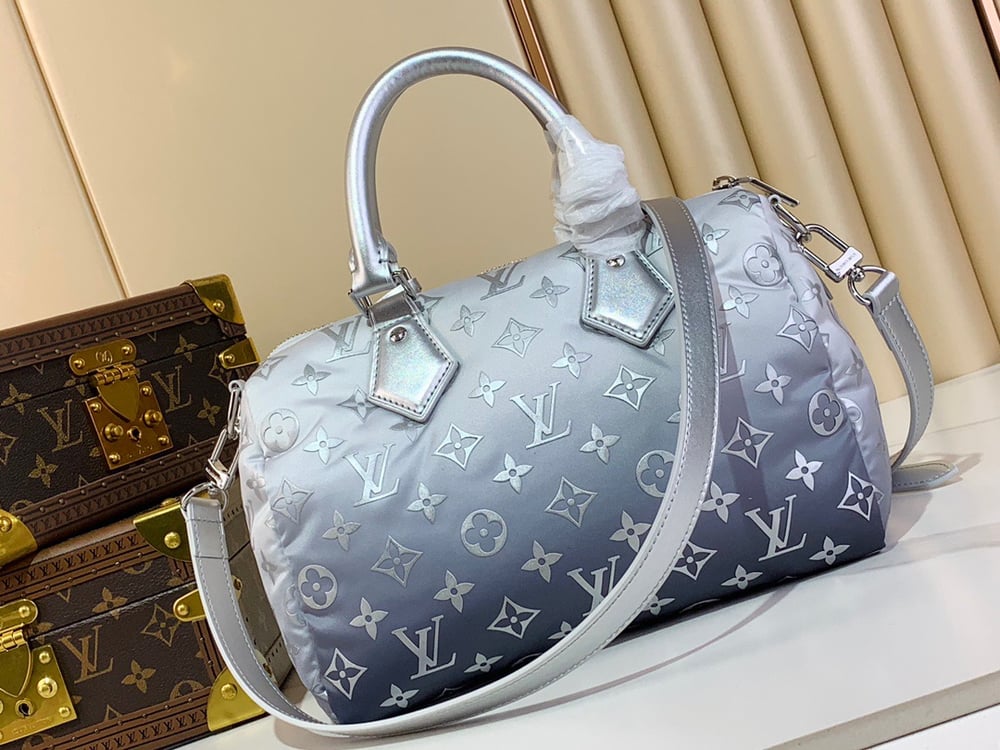 LV Silver Puffy Speedy