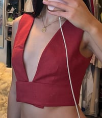 Image 9 of GFF linen vest top 