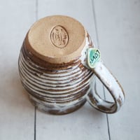 Image 10 of Rustic Love Mug, 13 oz. , Handcrafted Pottery Stoneware Coffee Cup, Made in USA