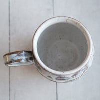 Image 9 of Rustic Love Mug, 13 oz. , Handcrafted Pottery Stoneware Coffee Cup, Made in USA