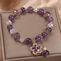 Amazing Amethyst gemstone necklace pendant beads stone