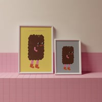 Image 2 of Poster - i'm your cookiefriend. / Grau & Gelb