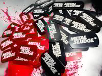 Image 2 of Dog Tags or Guitar Pick Necklace  - Tuff, Metal Sludge, Shameless, or Vains of Jenna 