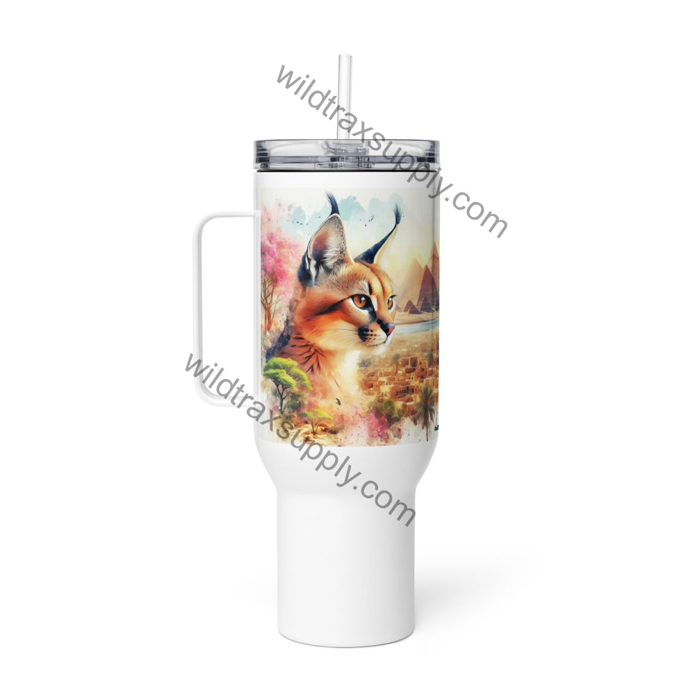Caracal 40 oz Stainless Steel Travel mug with a handle