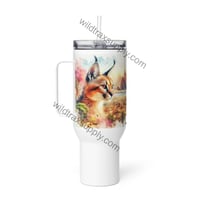 Image 1 of Caracal 40 oz Stainless Steel Travel mug with a handle