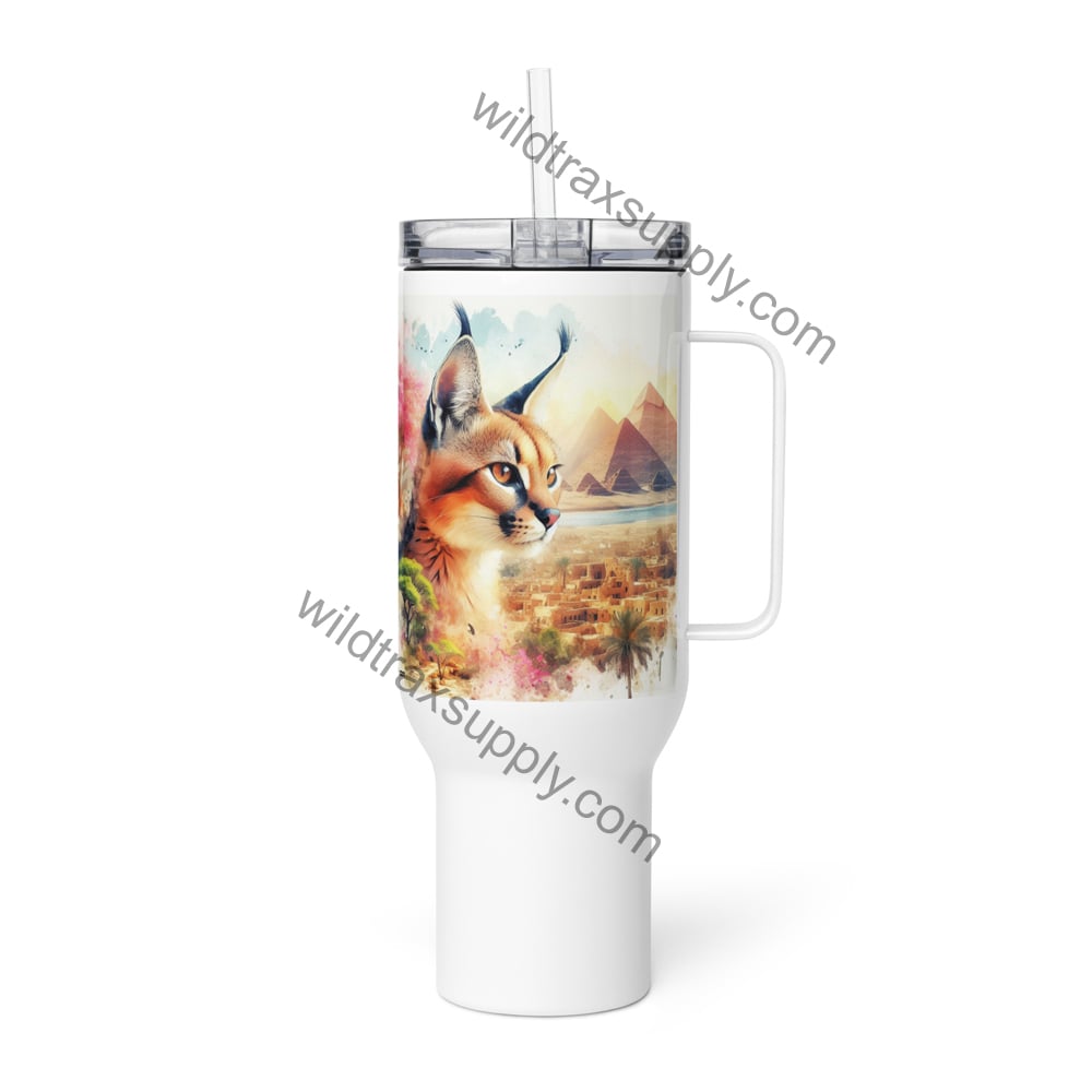 Caracal 40 oz Stainless Steel Travel mug with a handle