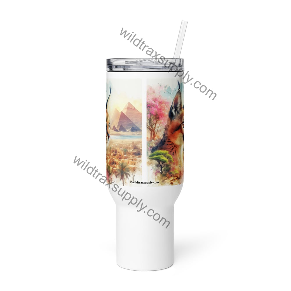 Caracal 40 oz Stainless Steel Travel mug with a handle