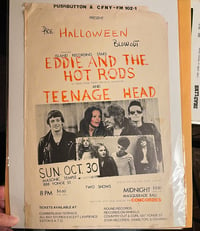 Eddie and the Hot Rods / Teenage Head - Masonic Temple 1977