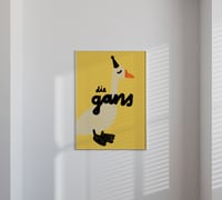 Image 2 of Poster - die gans / Hellgrau & Gelb