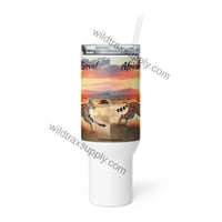 Image 4 of African Serval 40 ozStainless Steel Travel mug with a handle