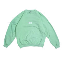 Image 1 of You Were My Favorite Chapter - Vintage Anvil Knitwear Neon Green Crewneck (1 of 1)