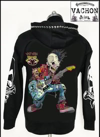 Image 1 of Marv Vachon Bobby Fingaz Skull Zip Hoodie