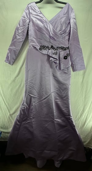 Image of Purple Evening Gown Mother of The Bride Formal Dress - No Size Tag See Measurements - Free Shipping