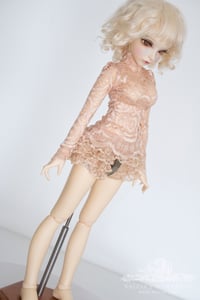 Image 5 of Elastic lace turtleneck tops for MNF/PetiteMarionette girls