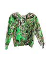 Neon green Madonna sweatshirt (XS)