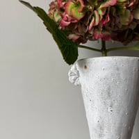 Image 5 of Tall Black And Porcelain Vase