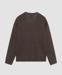 Image 2 of STUSSY_EMBROIDERED V-NECK LOGO SWEATER :::BROWN:::