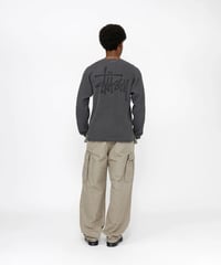 Image 2 of STUSSY_RAGLAN THERMAL LS CREW :::WASHED BLACK:::